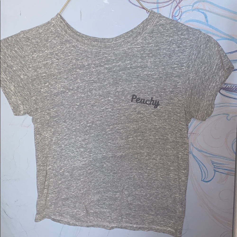 “Peachy” crop T shirt